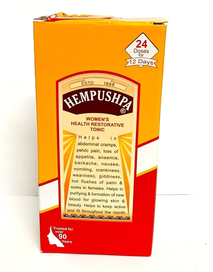 Rajvaidya Hempushpa Syrup 170 ml + Hemtab 24 Tablets | Women's Health Ayurvedic Combo