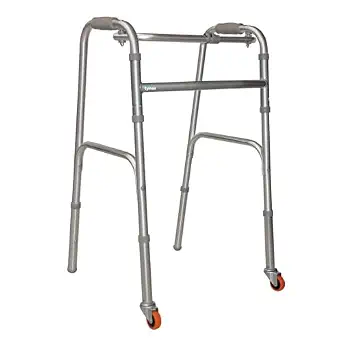 Tynor Walker Front Wheel | Adjustable Folding Walker with Front Wheels for Elderly, Disabled & Rehabilitation