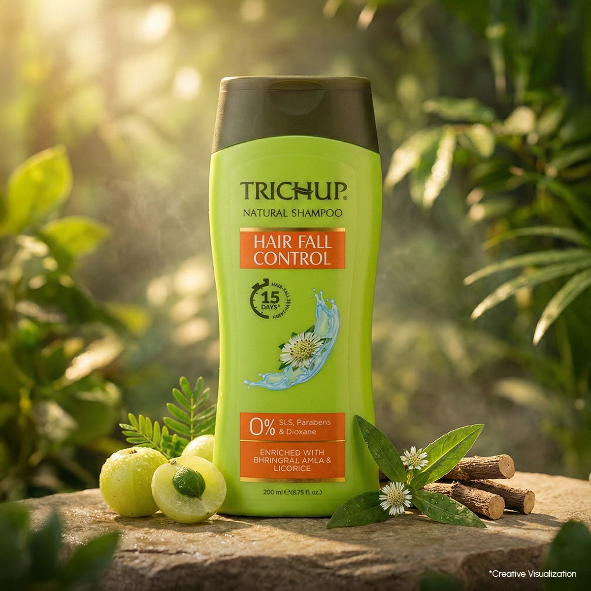 Trichup Hair Fall Control Natural Shampoo 400 ML | Herbal Shampoo for Hair Fall Care & Hair Strength