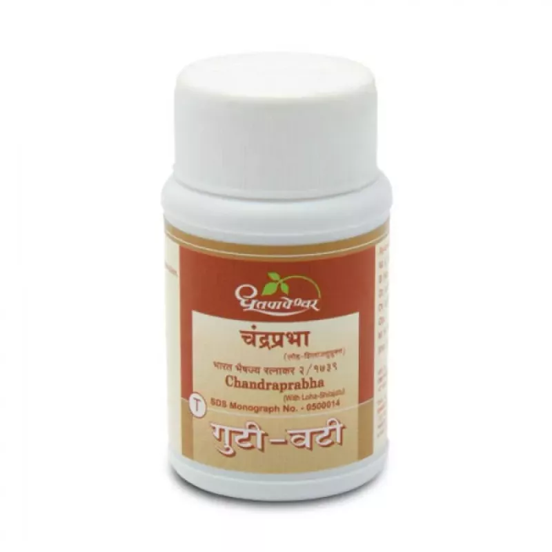 Shree Dhootapapeshwar Chandraprabha Vati 100 Tabs | Ayurvedic Urinary & Vitality Support