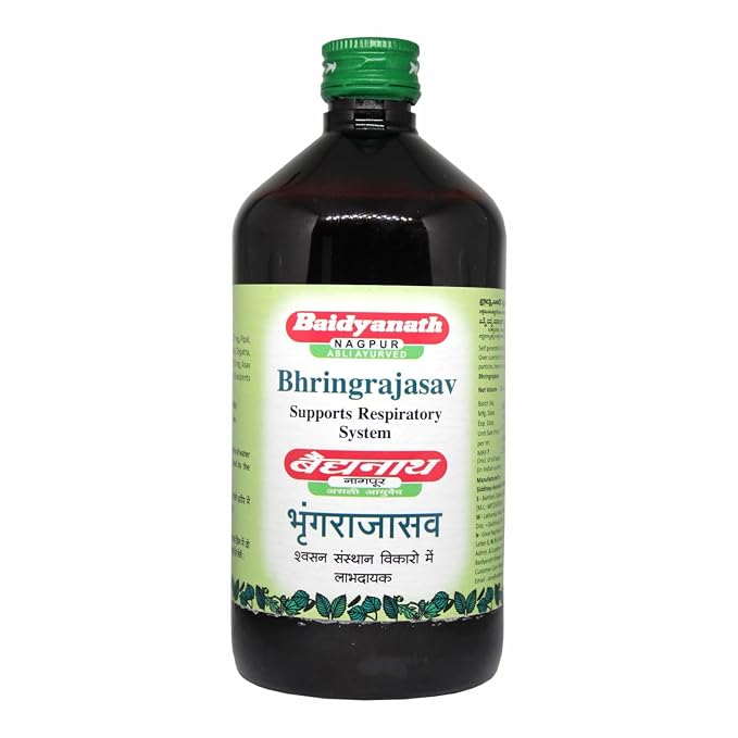 Baidyanath Bhringrajasava 450 ml | Ayurvedic Hair, Liver & General Wellness Support