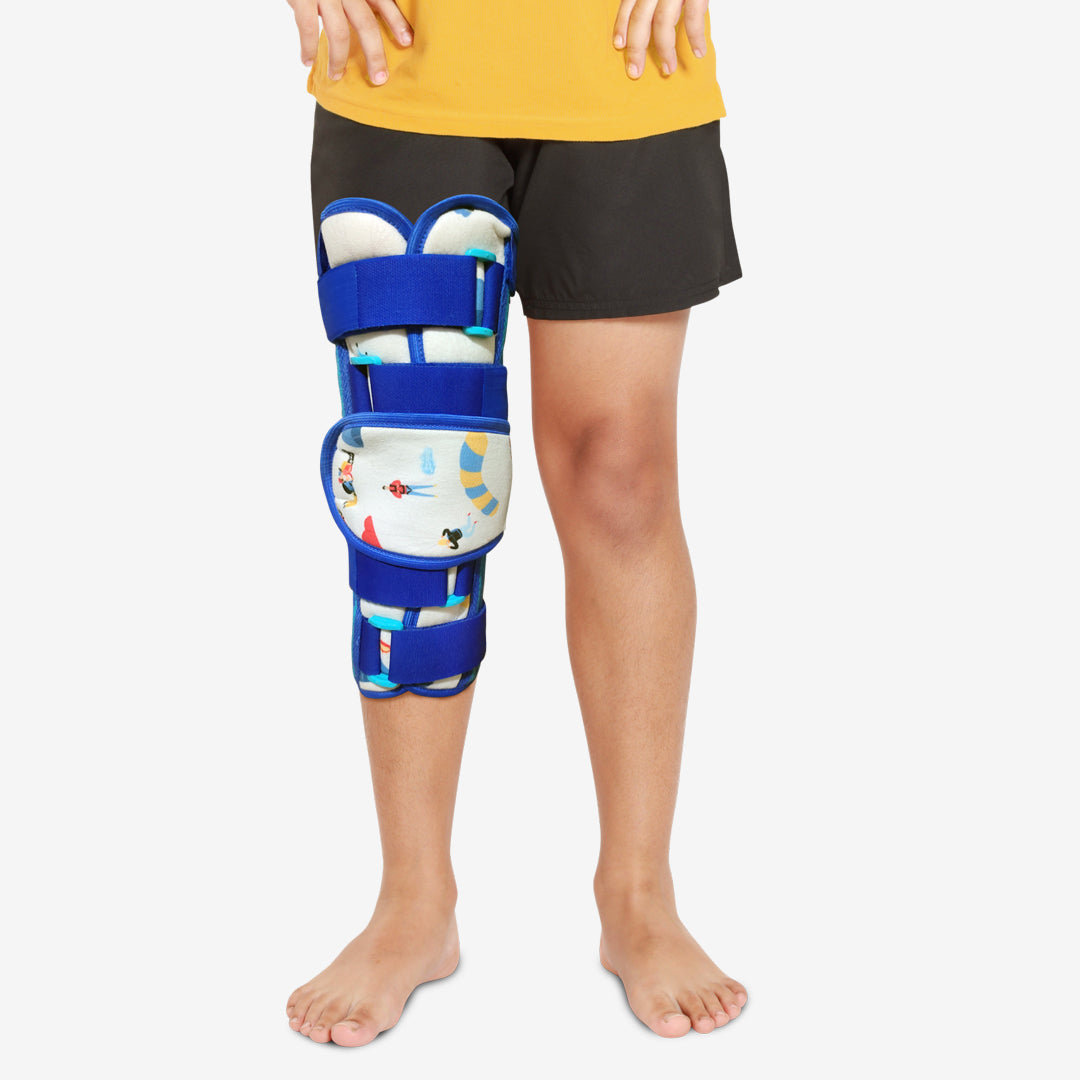 Flamingo Paediatric Knee Immobilizer | Adjustable Pediatric Knee Support Brace for Fractures, Ligament Injuries, Knee Pain & Post-Surgery Recovery