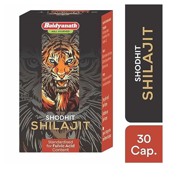 Baidyanath Asli Ayurved Shilajit 30 Capsules | Ayurvedic Vitality & Energy Support