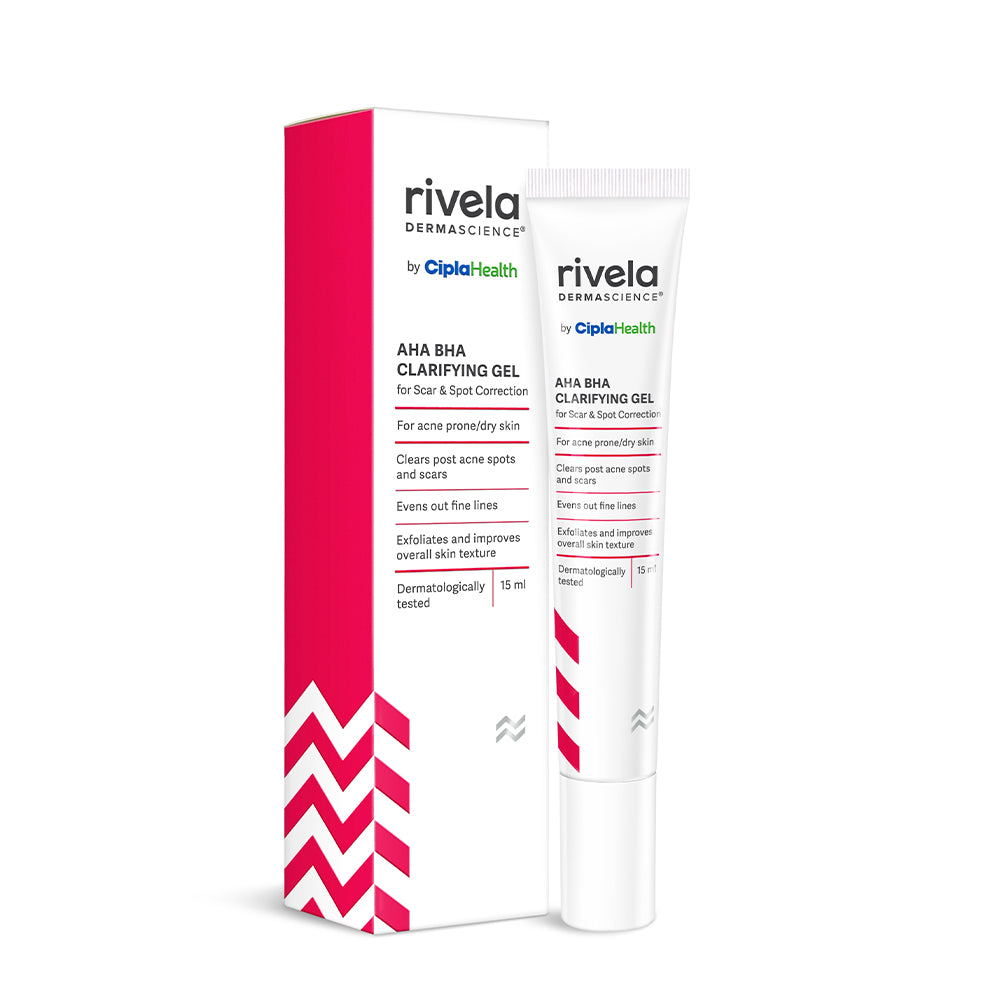 Rivela Dermascience AHA BHA Clarifying Gel by Cipla | Exfoliating & Pore-Care Gel