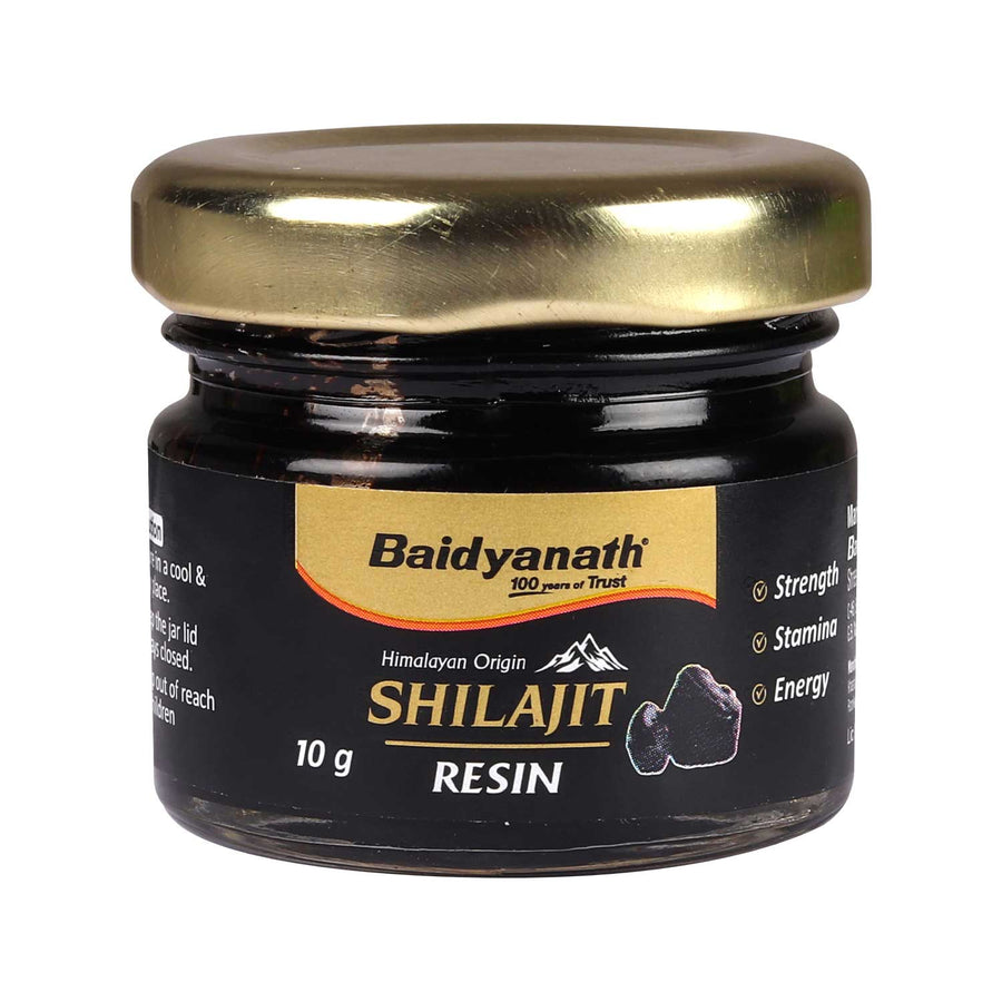 Baidyanath Himalayan Shilajit Resin 10 g | Fulvic Acid Rich | Strength & Stamina Support