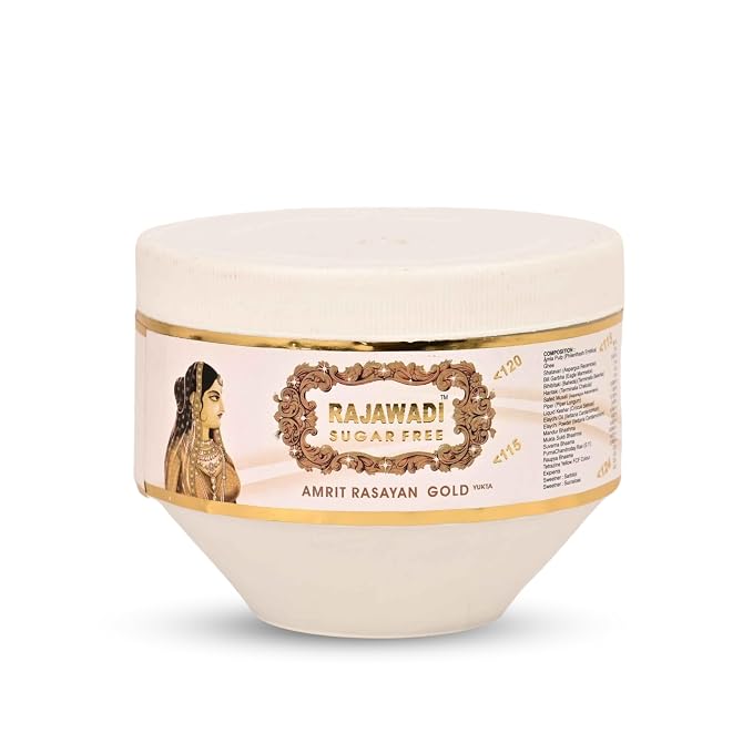 Shree Unjha Pharmacy Rajwadi Sugar Free Chyawanprash 825 GM | Ayurvedic Energy, Strength & Stamina Support