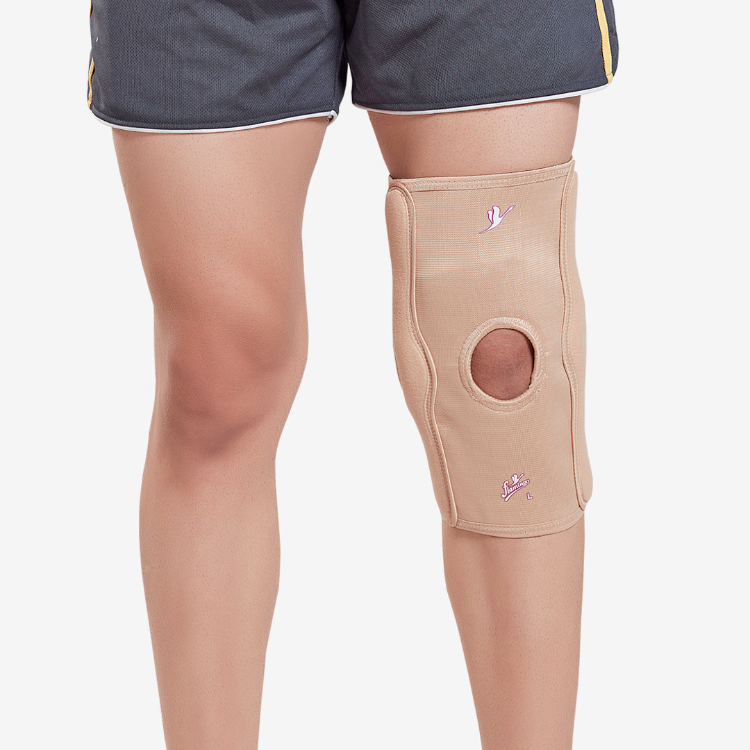 Flamingo Elastic Knee Support Size M | Compression Knee Sleeve for Knee Pain, Arthritis, Sports, Gym & Injury Recovery