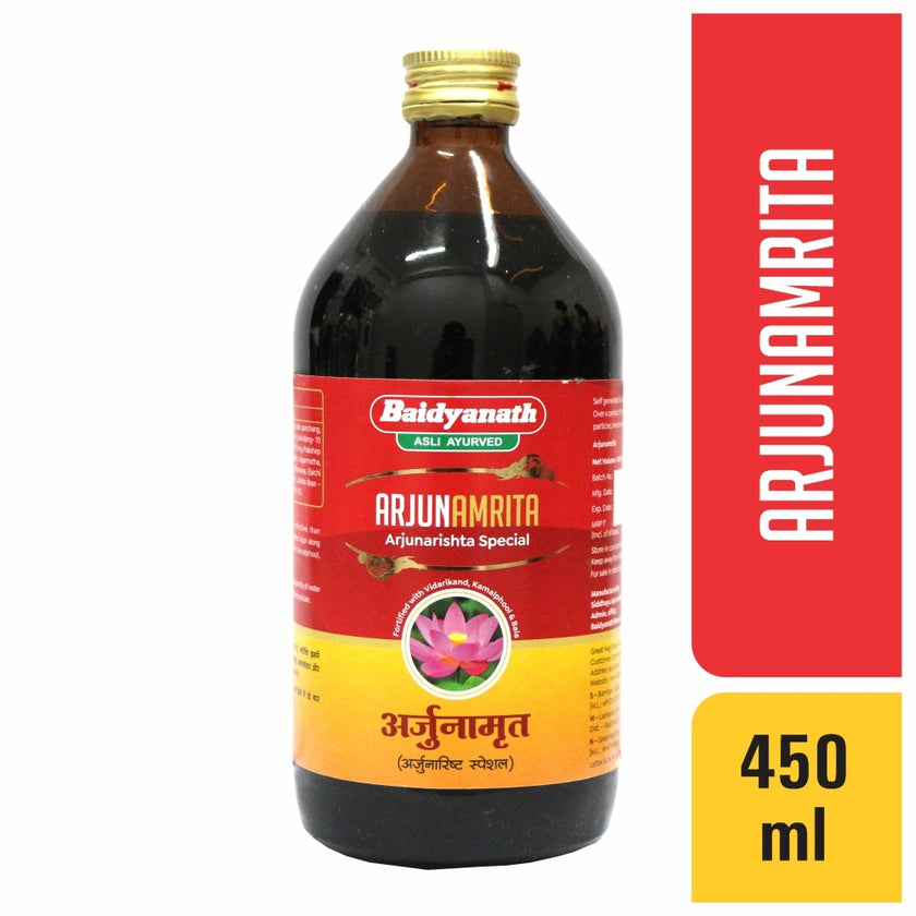 Baidyanath Arjunamrita Special 450 ml | Ayurvedic Heart & Cardiovascular Wellness Support