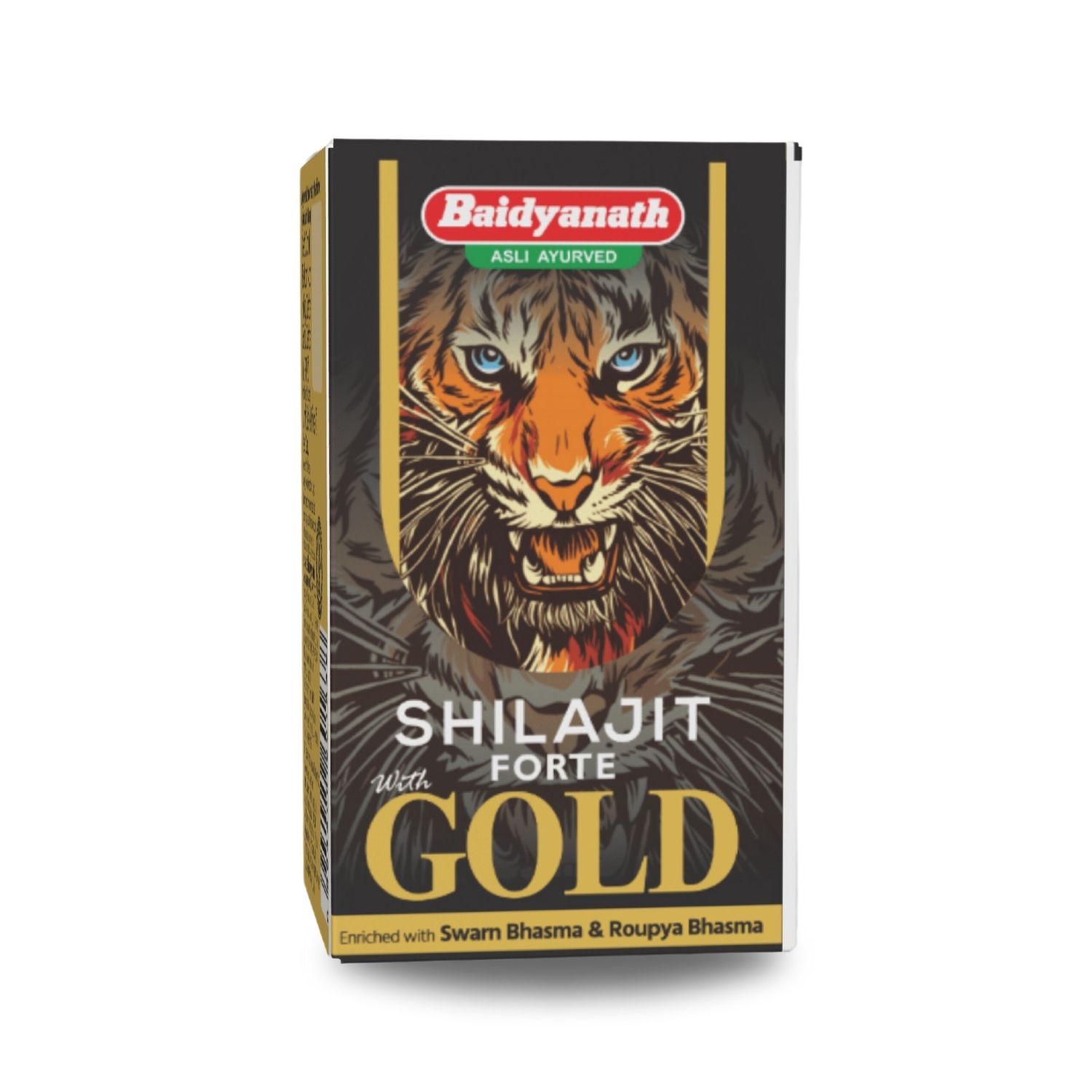 Baidyanath Shilajit Forte with Gold 20 Capsules | Ayurvedic Energy & Vitality Support