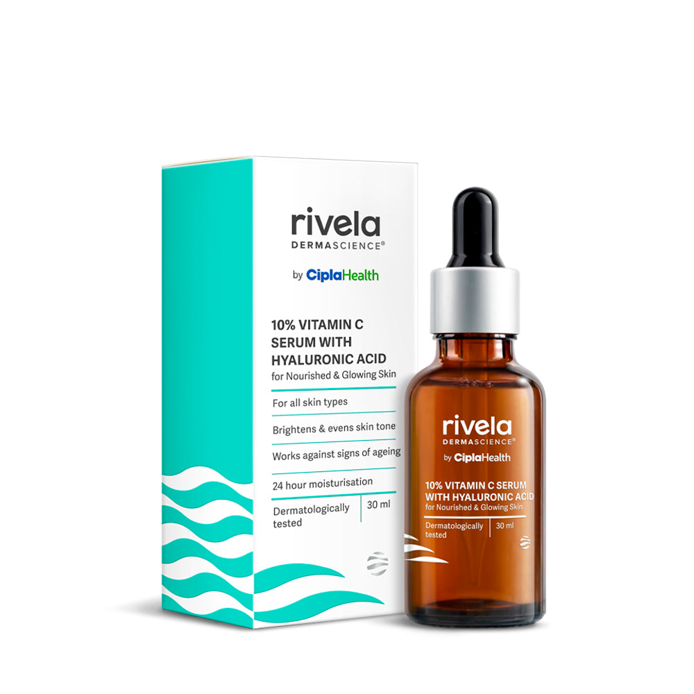 10% Vitamin C Serum with Hyaluronic Acid | Brightening & Hydrating Face Serum