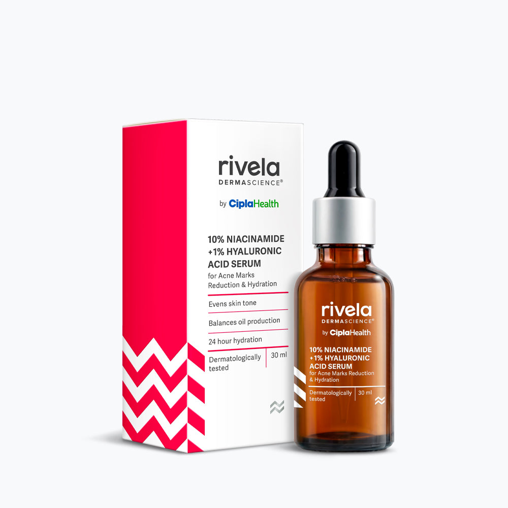 10% Niacinamide + 1% Hyaluronic Acid Serum 30 ML | Brightening & Hydrating Face Serum