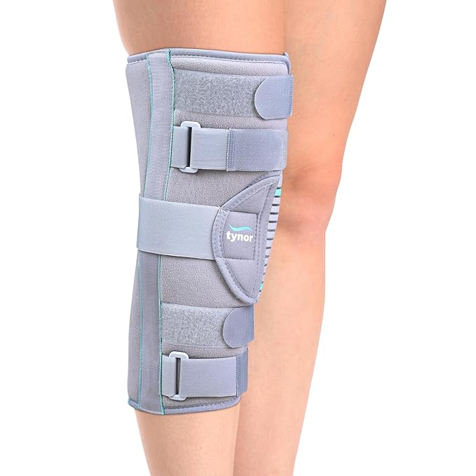 Tynor Knee Immobilizer Size L | Adjustable Orthopedic Knee Brace for Ligament Injury & Post Surgery