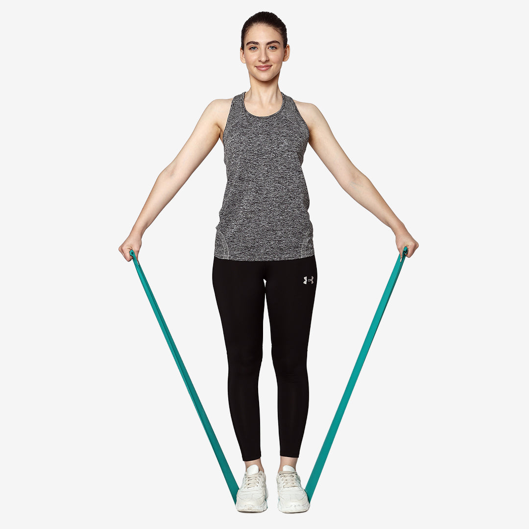 Flamingo Premium Exercise Band – Heavy | Green Resistance Band for Exercise & Physiotherapy