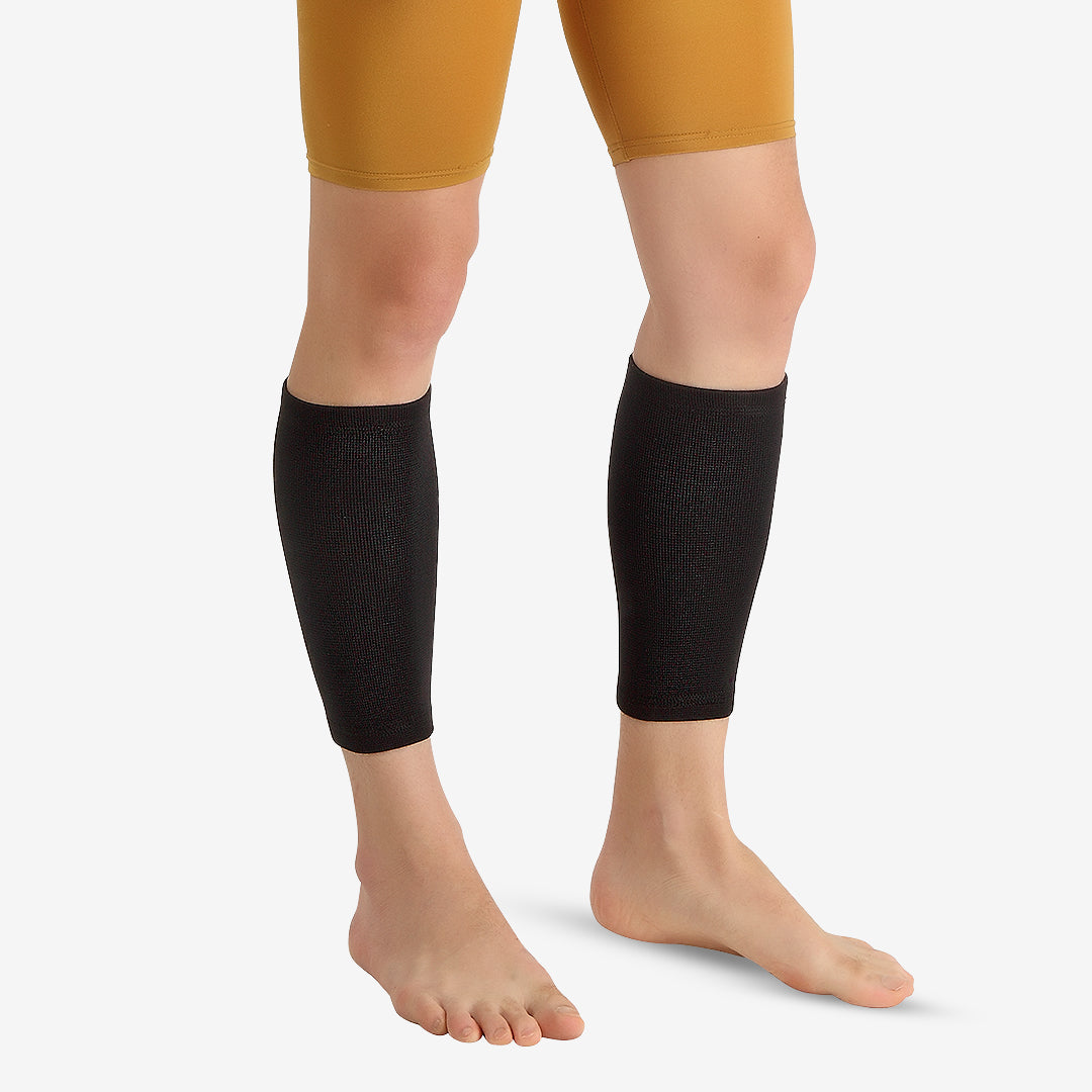 Flamingo Calf Support Size XL | Compression Calf Sleeve for Muscle Strain, Shin Splints, Running, Sports & Pain Relief | Beige