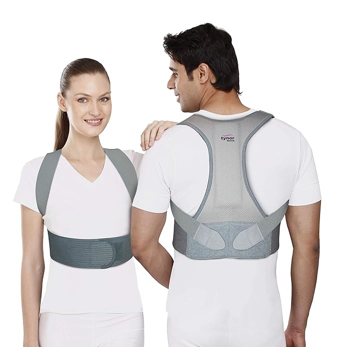 Tynor Posture Corrector Size XL | Adjustable Upper Back & Shoulder Support for Posture Correction