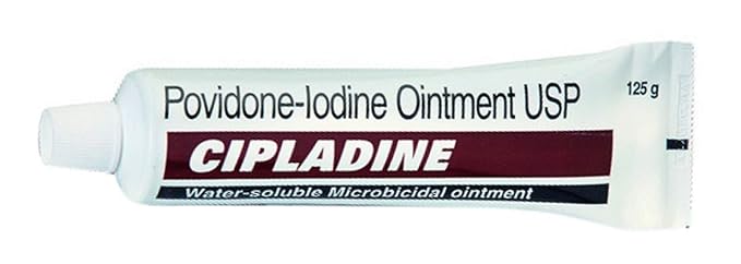 Cipladine Ointment 125 GM | Povidone-Iodine Antiseptic for Wound & Skin Care