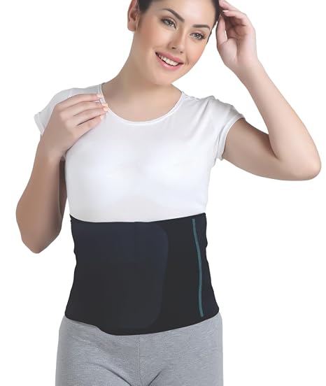 Flamingo ABS Wrap (Neoprene) Size S | Abdominal Compression Wrap for Waist Support, Post-Surgery Recovery & Core Stability