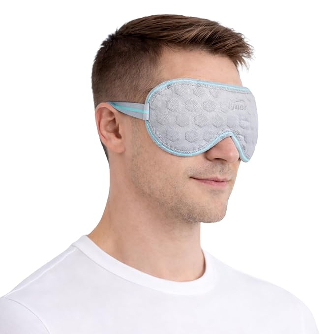 Tynor Eye Cool Pack | Reusable Cold Gel Eye Mask for Eye Strain, Puffiness, Dark Circles, Headache & Migraine Relief | Soft Flexible Cold Compress | Universal Size