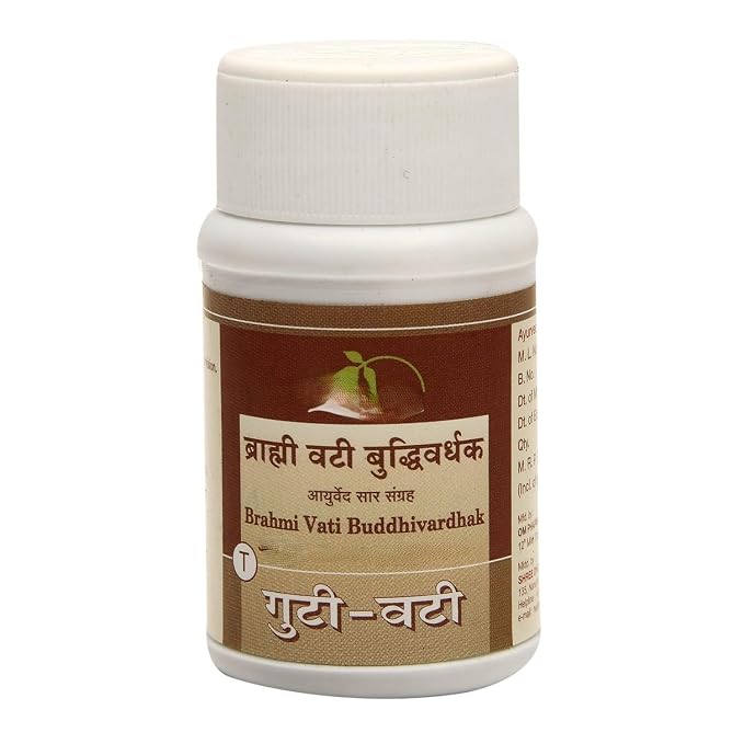 Dhootapapeshwar Brahmi Vati Buddhivardhak 60 Tablets | Ayurvedic Mind & Memory Support