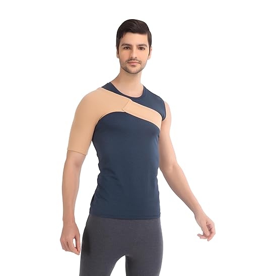 Flamingo Shoulder Support Size S | Adjustable Shoulder Support Belt for Rotator Cuff Injury, AC Joint Dislocation, Shoulder Pain & Sports Recovery