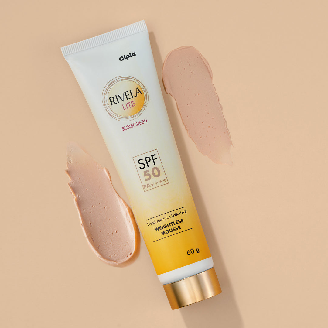 Rivela Lite Sunscreen SPF 50 60 GM by Cipla | Daily Sun Protection