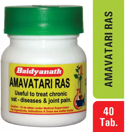 Baidyanath Asli Ayurved Amavatari Ras 40 Tablets | Ayurvedic Joint Care & Pain Support