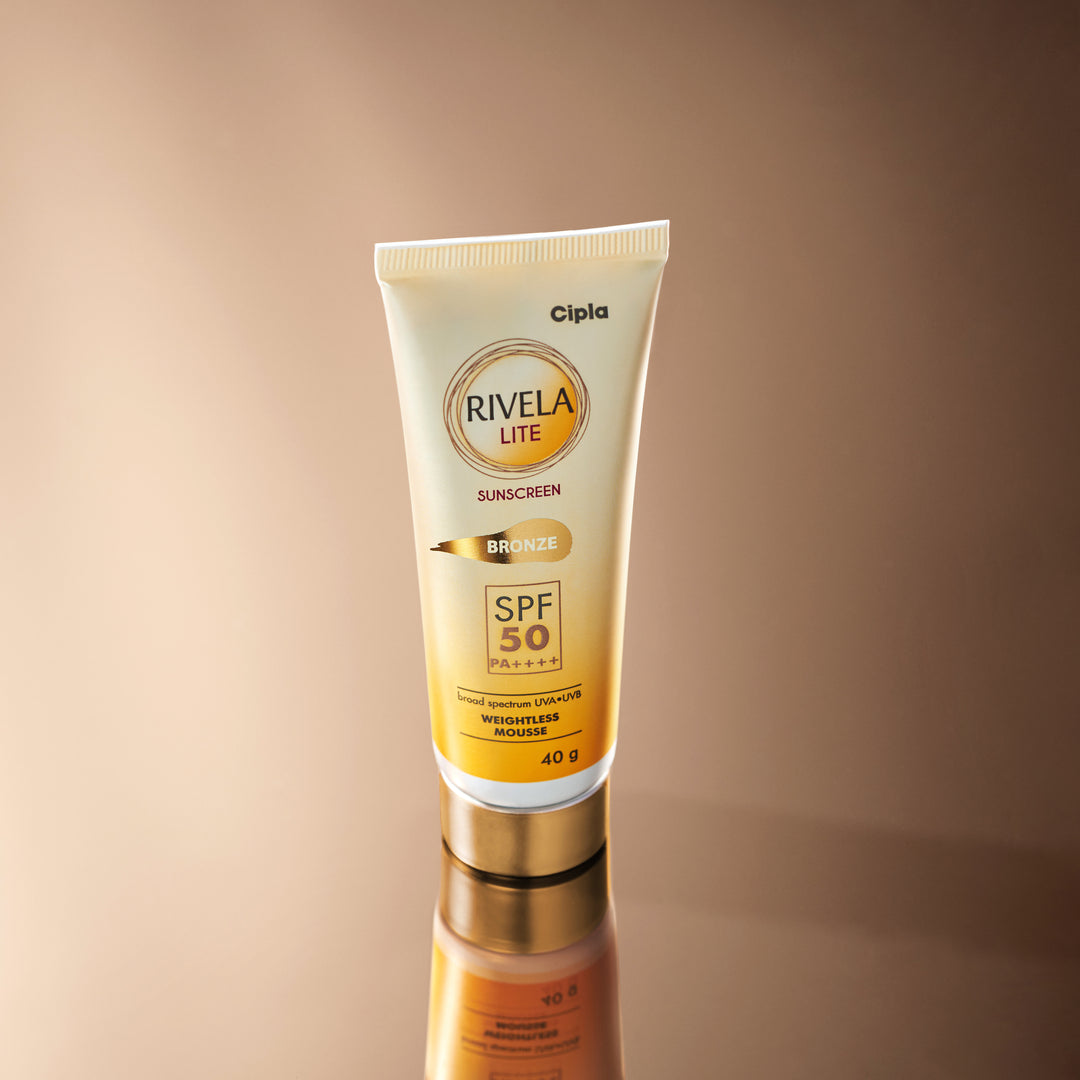 Rivela Dermascience Rivela Lite Bronze Sunscreen SPF 50 | Broad-Spectrum Sun Protection 40g