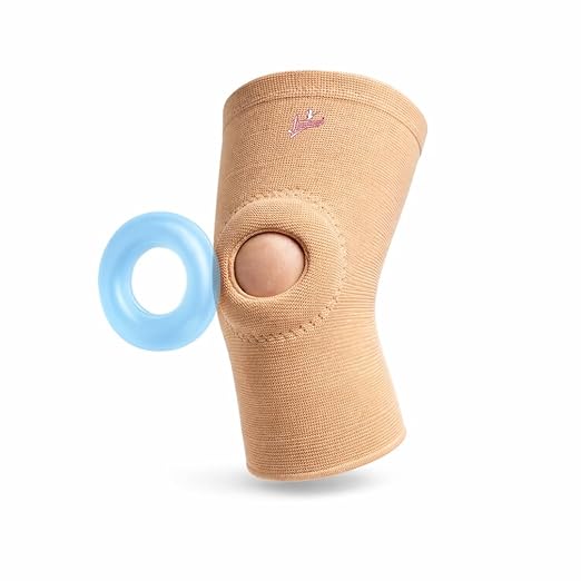 Flamingo Gel Patella Knee Cap Size XL | Compression Knee Support Brace with Gel Patella Ring for Arthritis, Knee Pain Relief, Sports & Injury Recovery