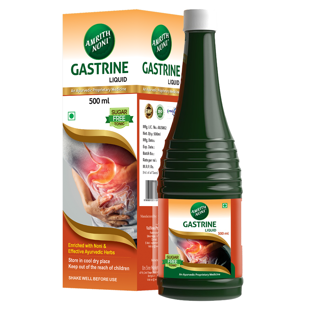 Amrith Noni Gastrine | 500 ml | Ayurvedic Digestive Wellness Tonic