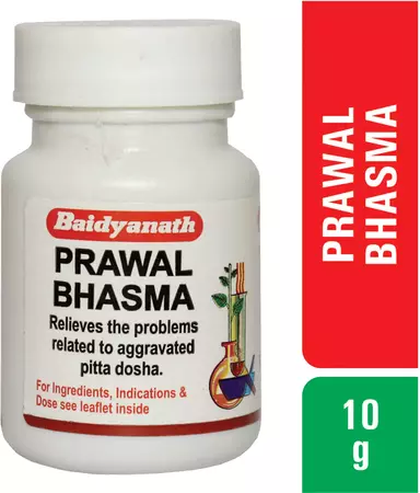 Baidyanath Asli Ayurved Prawal Bhasma 10 g | Classical Ayurvedic Coral Bhasma