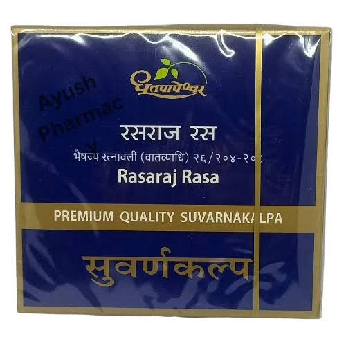 Dhootapapeshwar Premium Rasaraj Rasa 30 Tablets | Ayurvedic Rasashastra (Prescription Use)