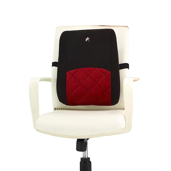 Flamingo Orthopedic Backrest Pillow Large | Foam Back Support Cushion for Office Chairs, Cars & Home