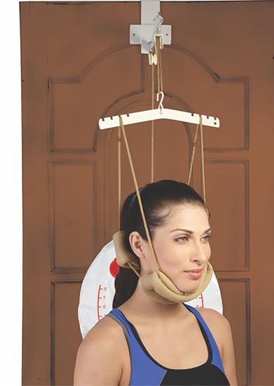 Flamingo Cervical Traction Kit (Sleeping) Non-Adhesive | Home Cervical Neck Traction Device for Cervical Spondylosis, Disc Problems & Neck Pain Relief