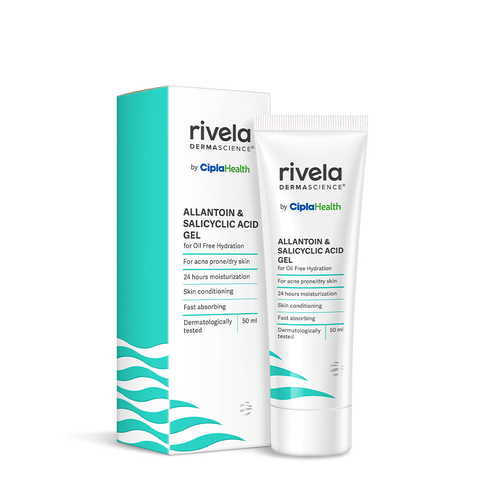 Rivela Dermascience Allantoin & Salicylic Acid Gel 50 ML | Oil-Free Moisturizer