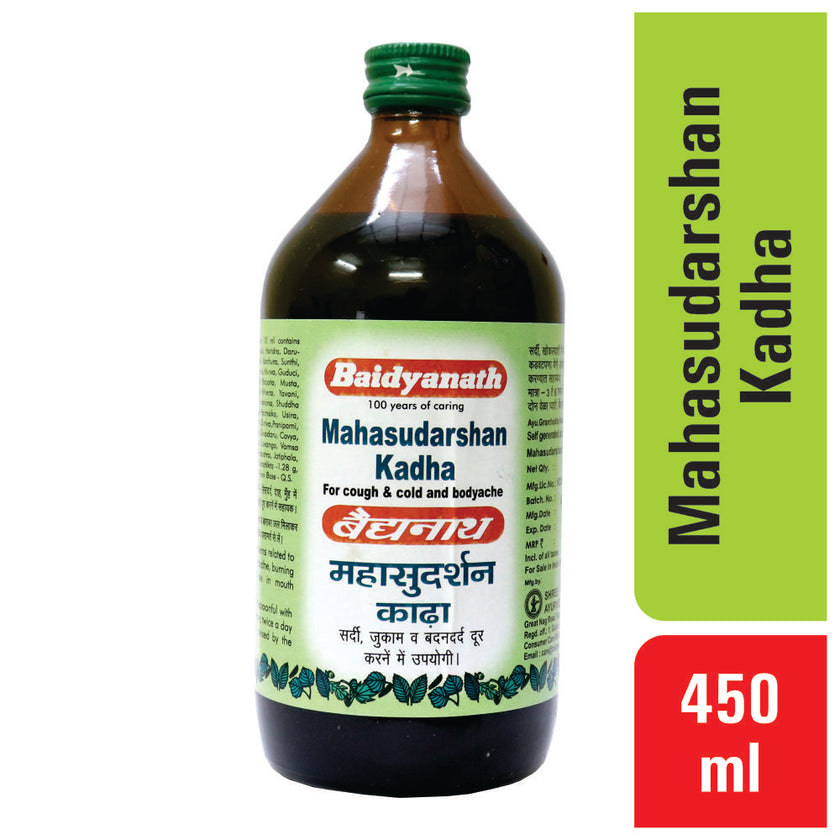 Baidyanath Mahasudarshan Kadha 450 ml | Ayurvedic Fever & Seasonal Wellness Support
