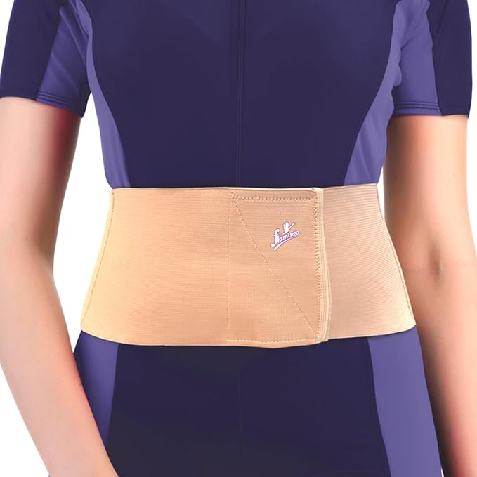Flamingo Abdominal Belt 14 cm Width Size L | Orthopedic Abdominal Support Belt for Post-Surgery Recovery, Hernia Support & Waist Compression
