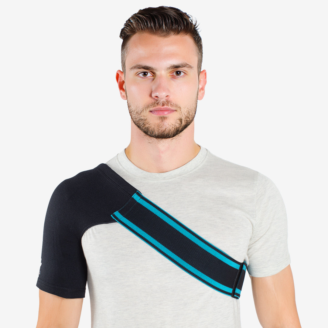 Flamingo Shoulder Support Size L | Adjustable Shoulder Support Belt for Rotator Cuff Injury, AC Joint Dislocation, Shoulder Pain & Sports Recovery