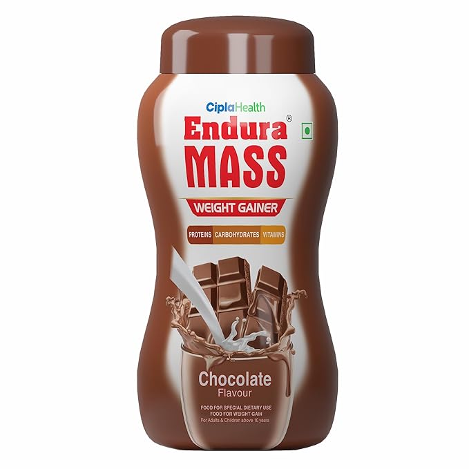 Endura Mass Weight Gainer Powder 1 KG | Chocolate | Mass Gainer with Carbohydrates, Protein & Healthy Fats