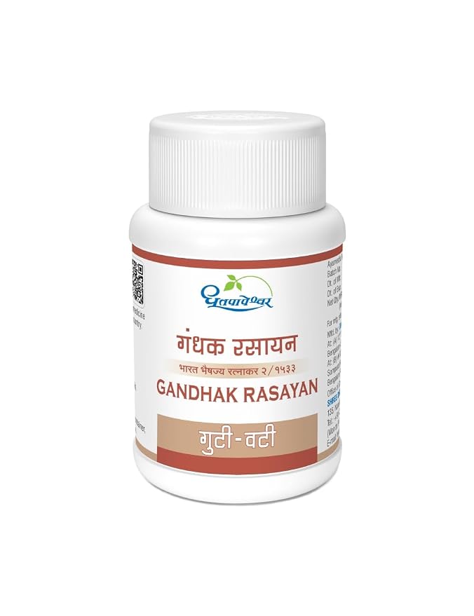 Shree Dhootapapeshwar Gandhak Rasayan 30 Tabs | Ayurvedic Skin Wellness Support