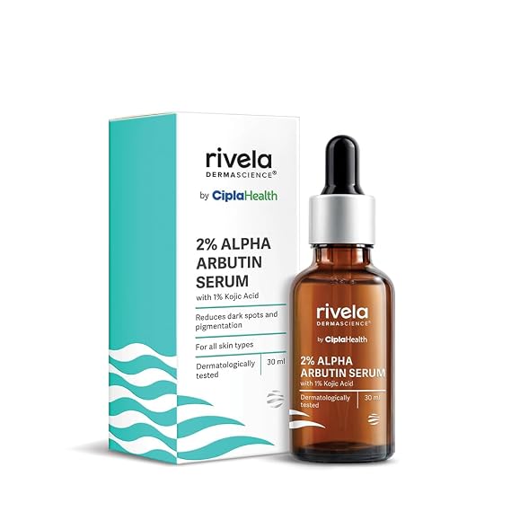 Rivela Dermascience 2% Alpha Arbutin Serum 30 ML | Brightening & Even Skin Tone Serum