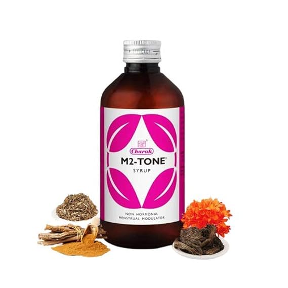 Charak M2-Tone Syrup 450 ML | Ayurvedic Women's Health & Menstrual Wellness