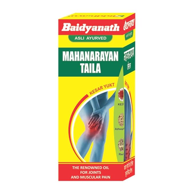 Baidyanath Asli Ayurved Mahanarayan Taila 200 ml | Ayurvedic Massage Oil for Joint & Muscle Wellness