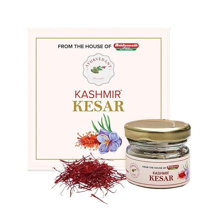 Baidyanath Pure Certified Kashmir Kesar 1 g | Premium Saffron