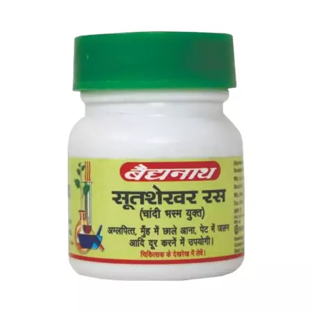 Baidyanath Sutshekhar Ras 40 Tablets | Ayurvedic Digestive & Pitta Balance Support
