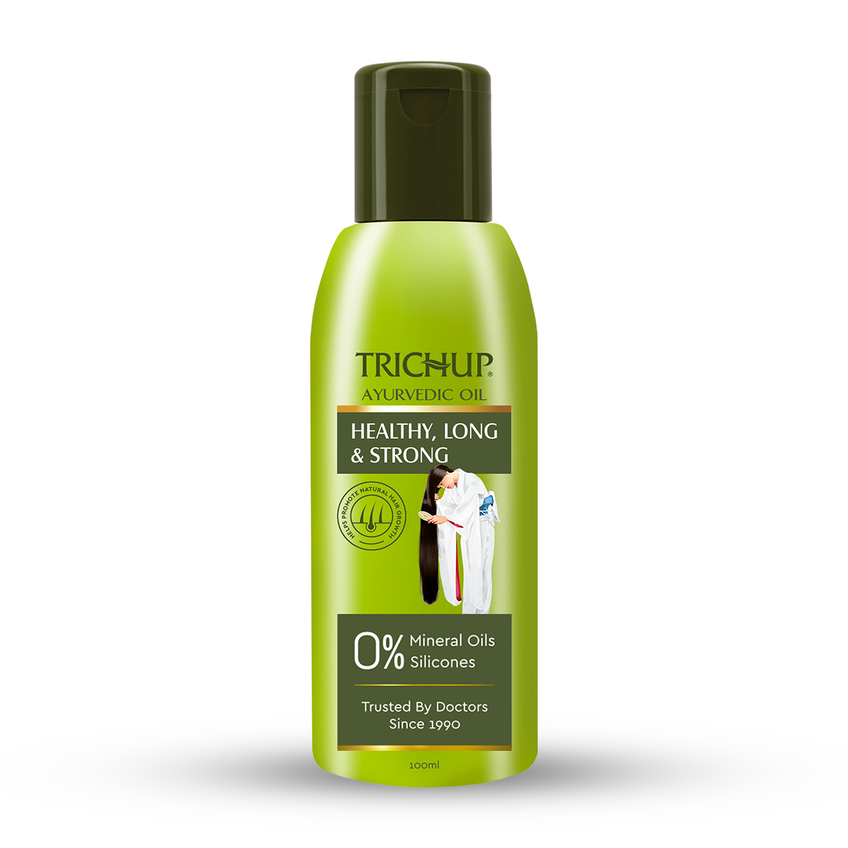 Trichup Healthy Long & Strong Hair Oil 100 ML | Herbal Hair Oil for Hair Growth, Strength & Nourishment