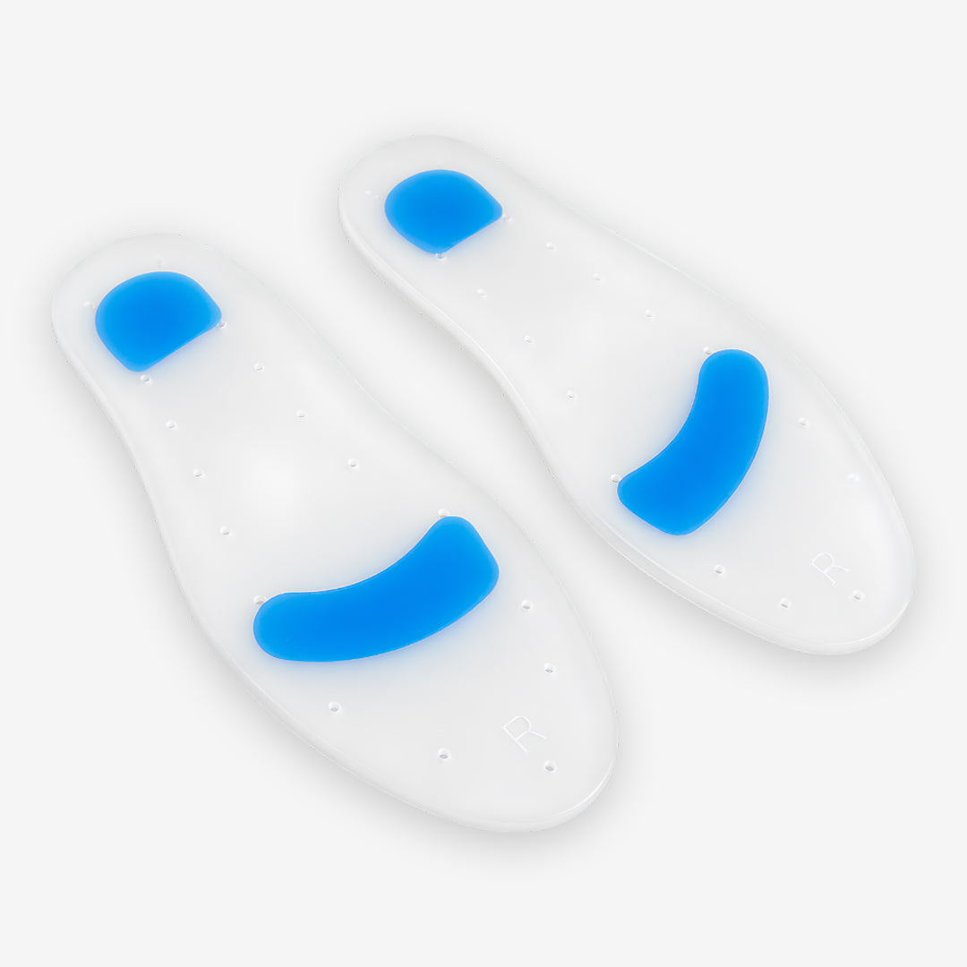 Flamingo Silicone Foot Insole Size M | Full Length Gel Shoe Insole for Heel Pain, Plantar Fasciitis, Arch Support & Shock Absorption | 1 Pair